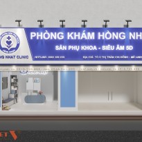 Chỉ với 22m2 sở hữu mẫu thiết kế nội thất phòng khám sản Hồng Nhật chuyên nghiệp 